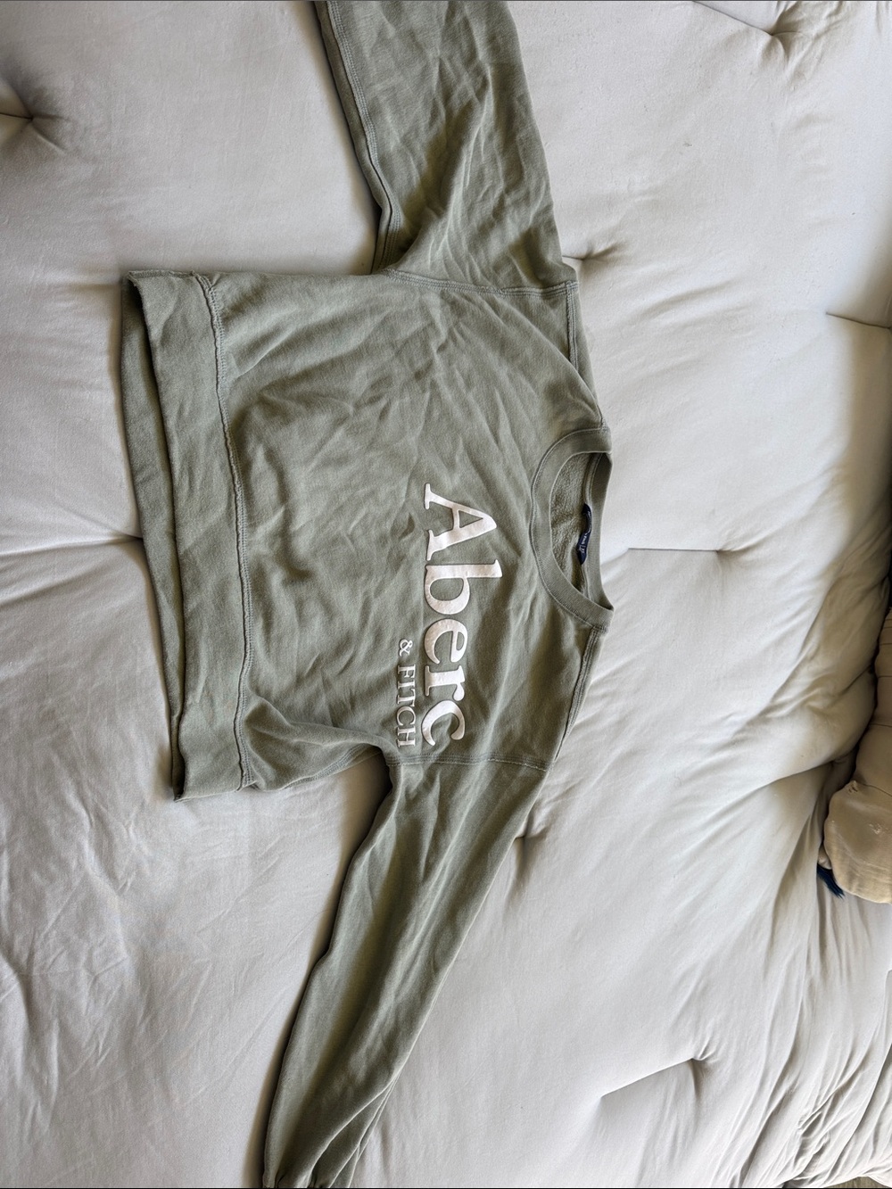 Abercrombie & Fitch Sage Green Crewneck Sweatshirt